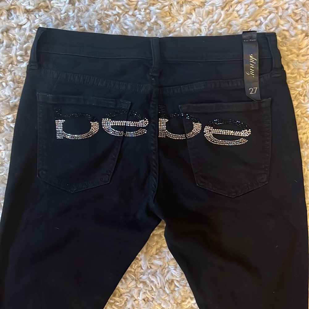 Y2K Bebe skinny black pant!